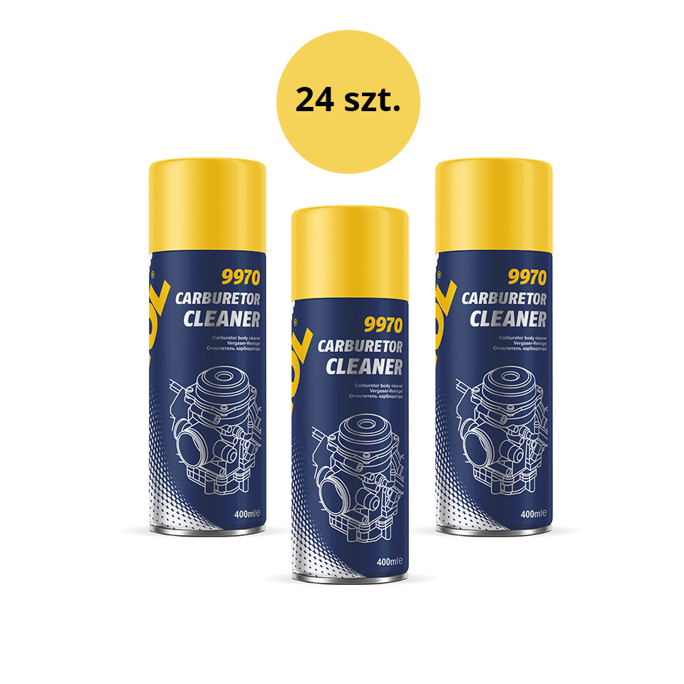 MANNOL CARBURETOR CLEANER 400ML - sprej na čištění karburátoru (9970) - karton 24 kusů (set) (MANNOL CARBURETOR CLEANER 400ML - sprej na čištění)